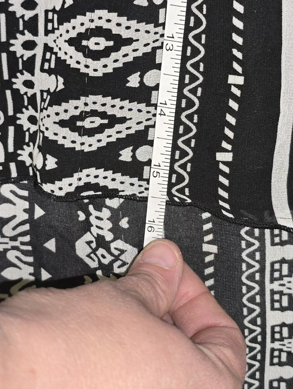 Beautees Boho Tribal Print High-Low Skirt